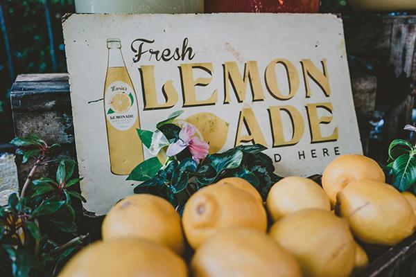 Lemonades on tray